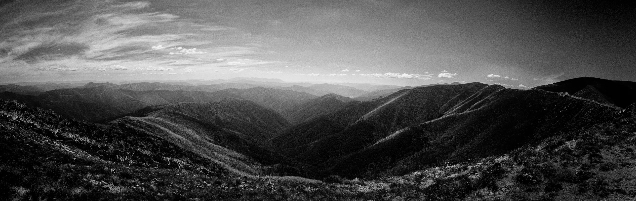 Crows Nest — panoramic horizon, photograph by Andras Ikladi