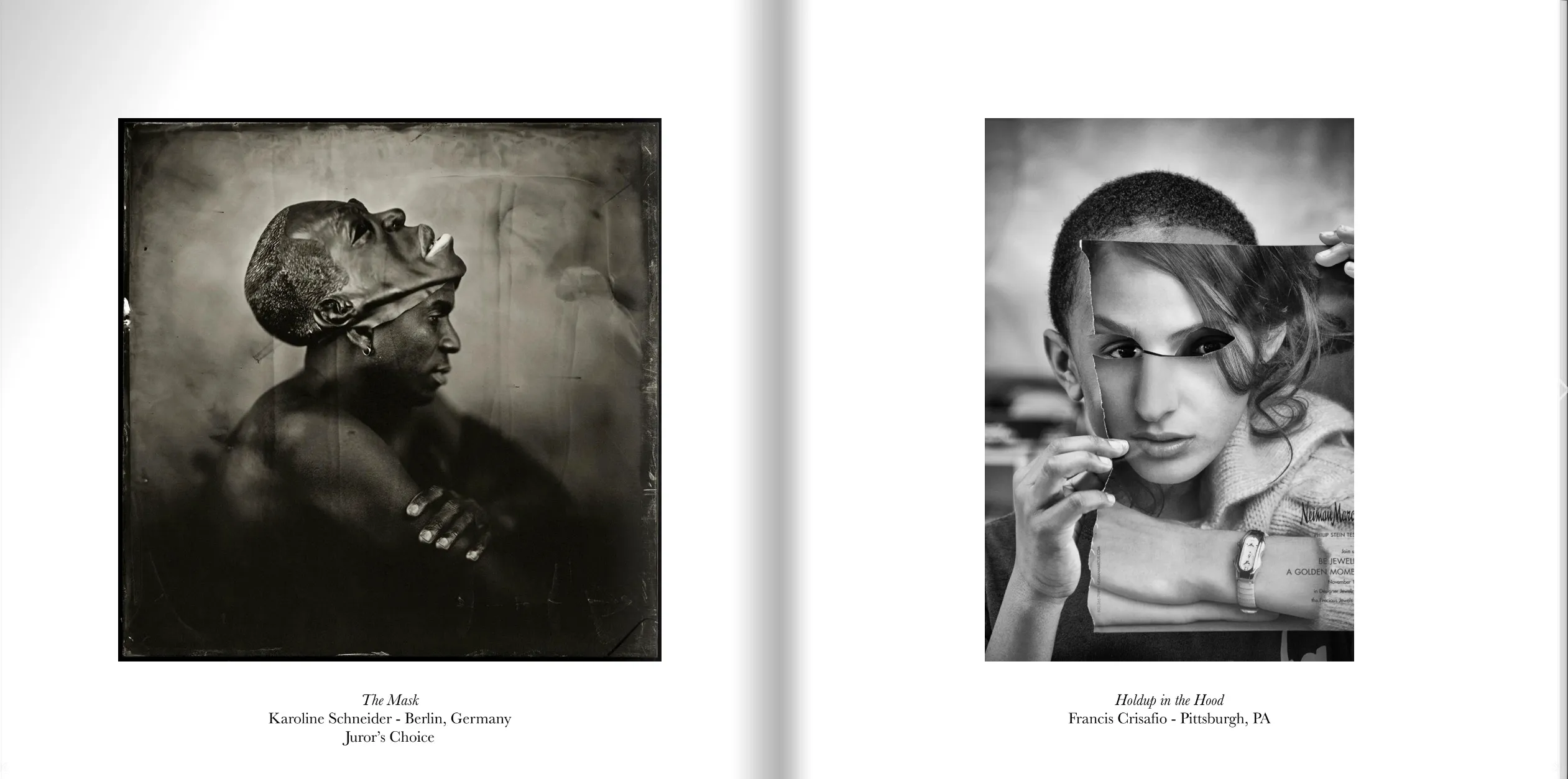 Masks catalogue — page spread 7