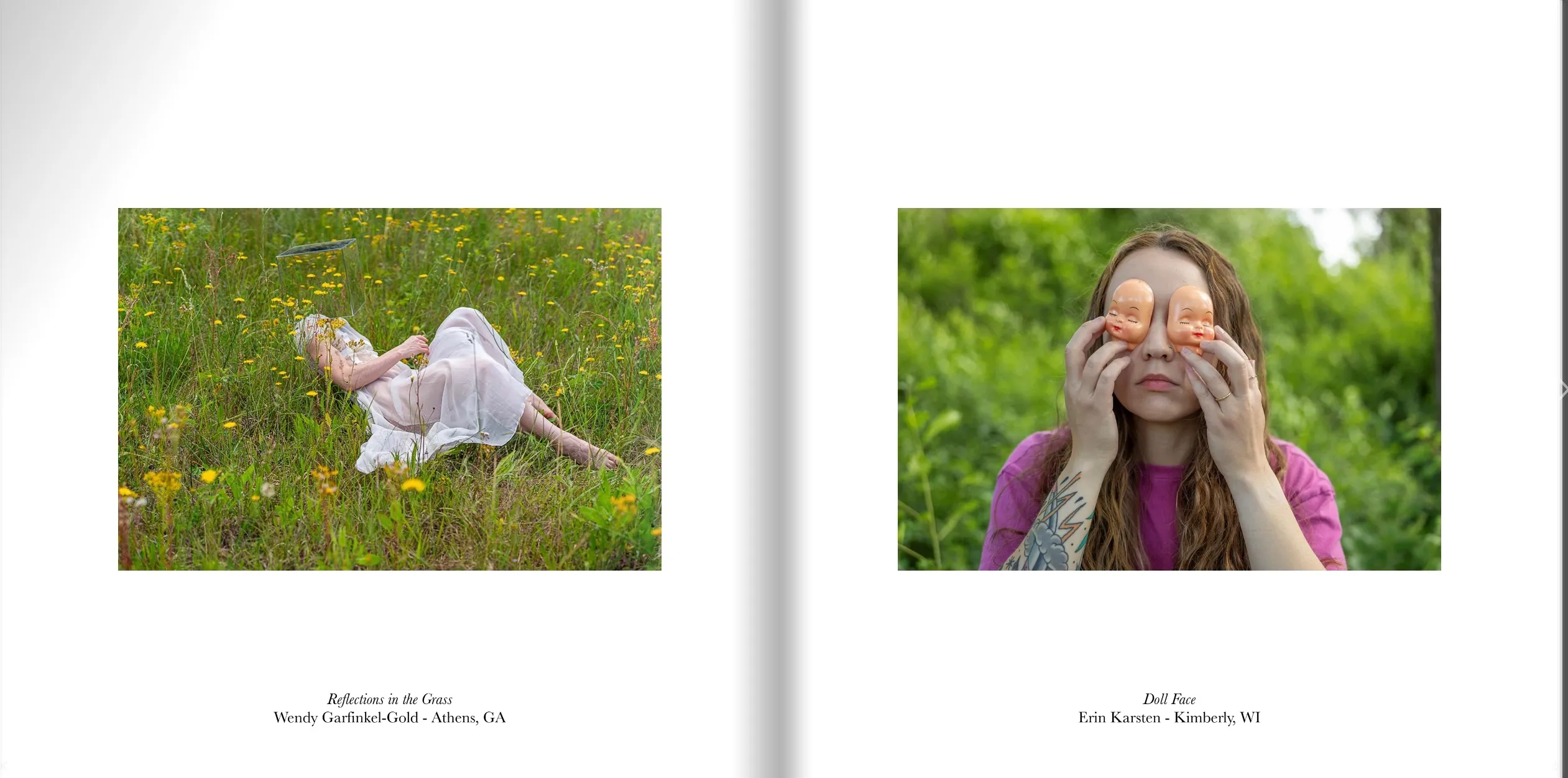 Masks catalogue — page spread 20