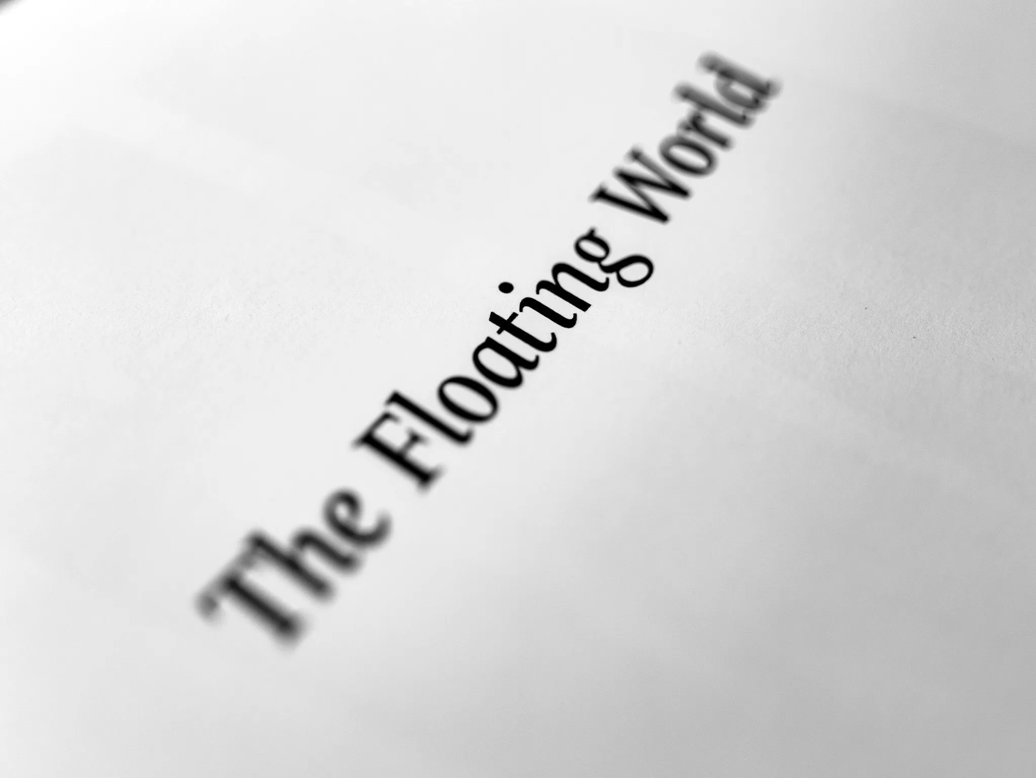 The Floating World by Andras Ikladi — book photography