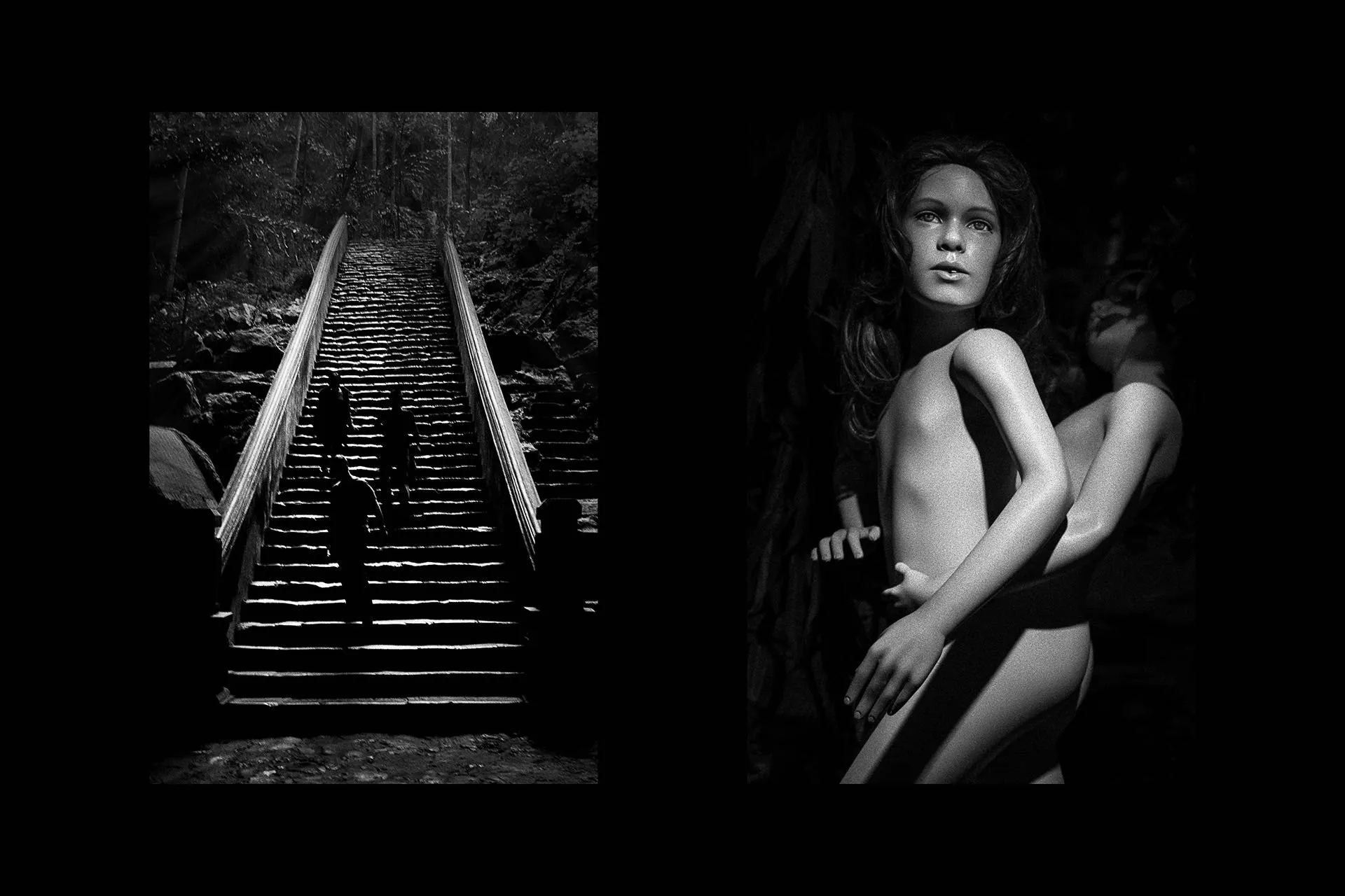 Andras Ikladi diptych from Jamais Vu, 2019