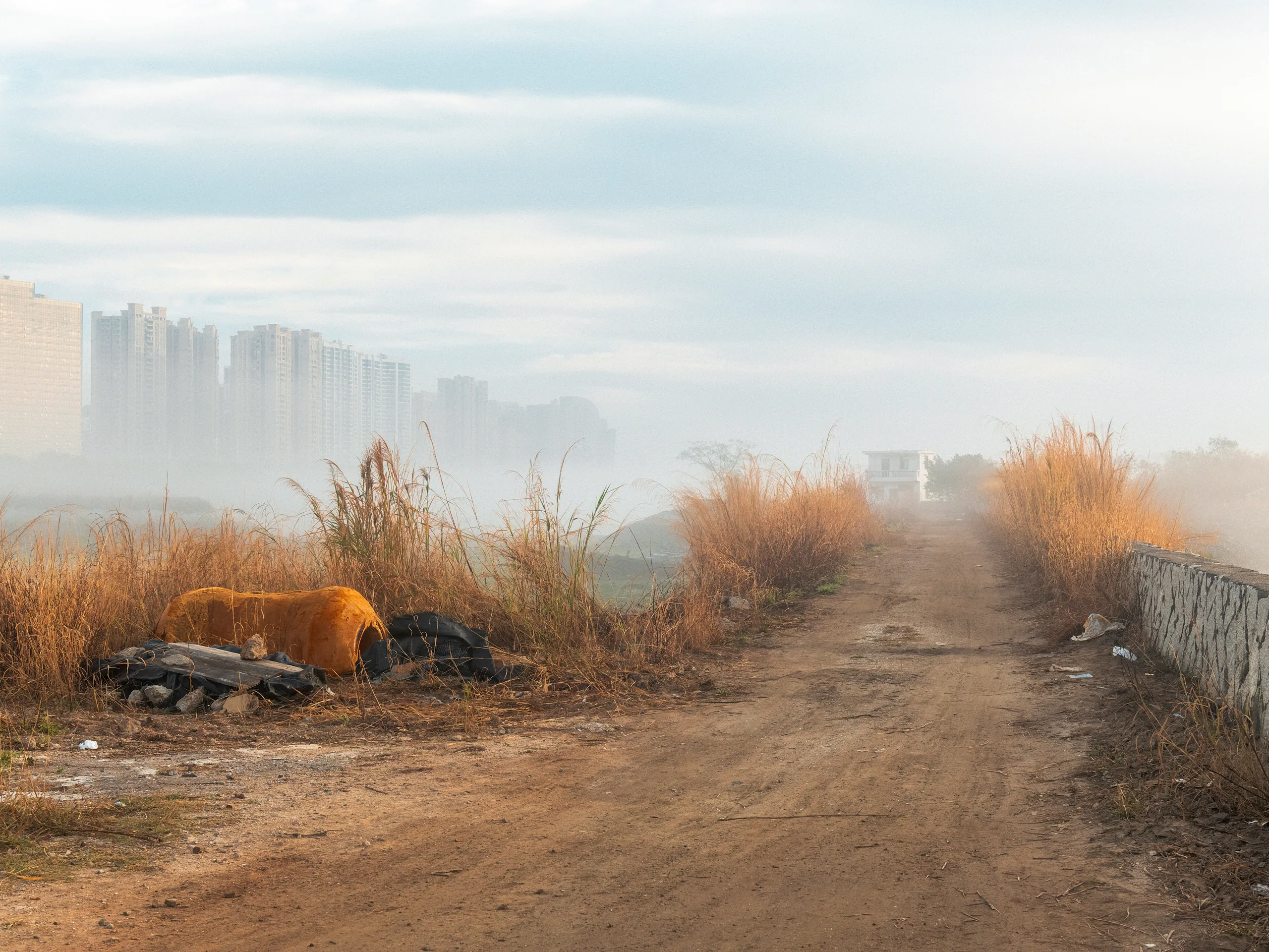 The Strip: On Temporary Grounds — tidal flats in Xiamen, photograph by Andras Ikladi