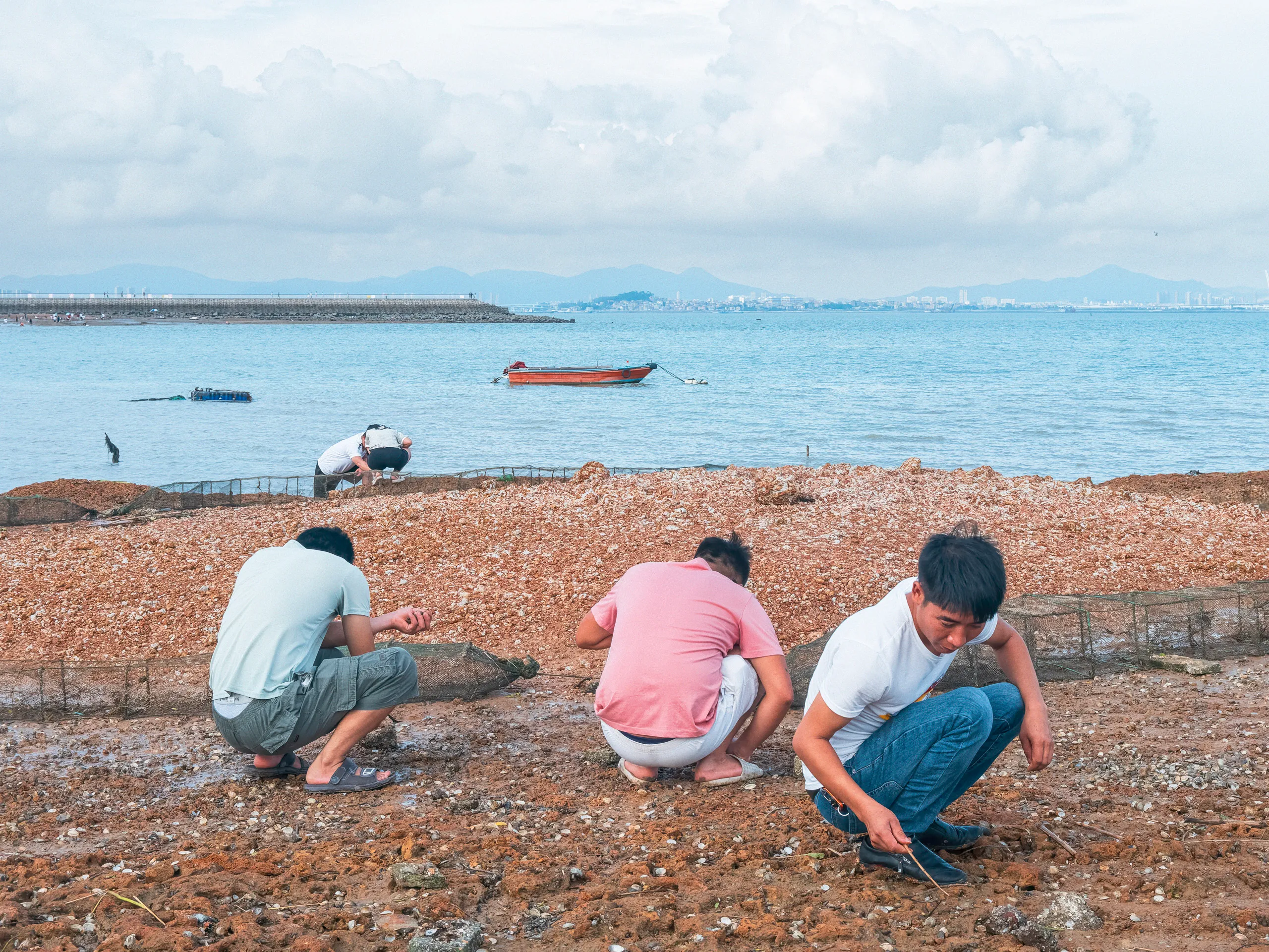 The Strip: On Temporary Grounds — tidal flats in Xiamen, photograph by Andras Ikladi