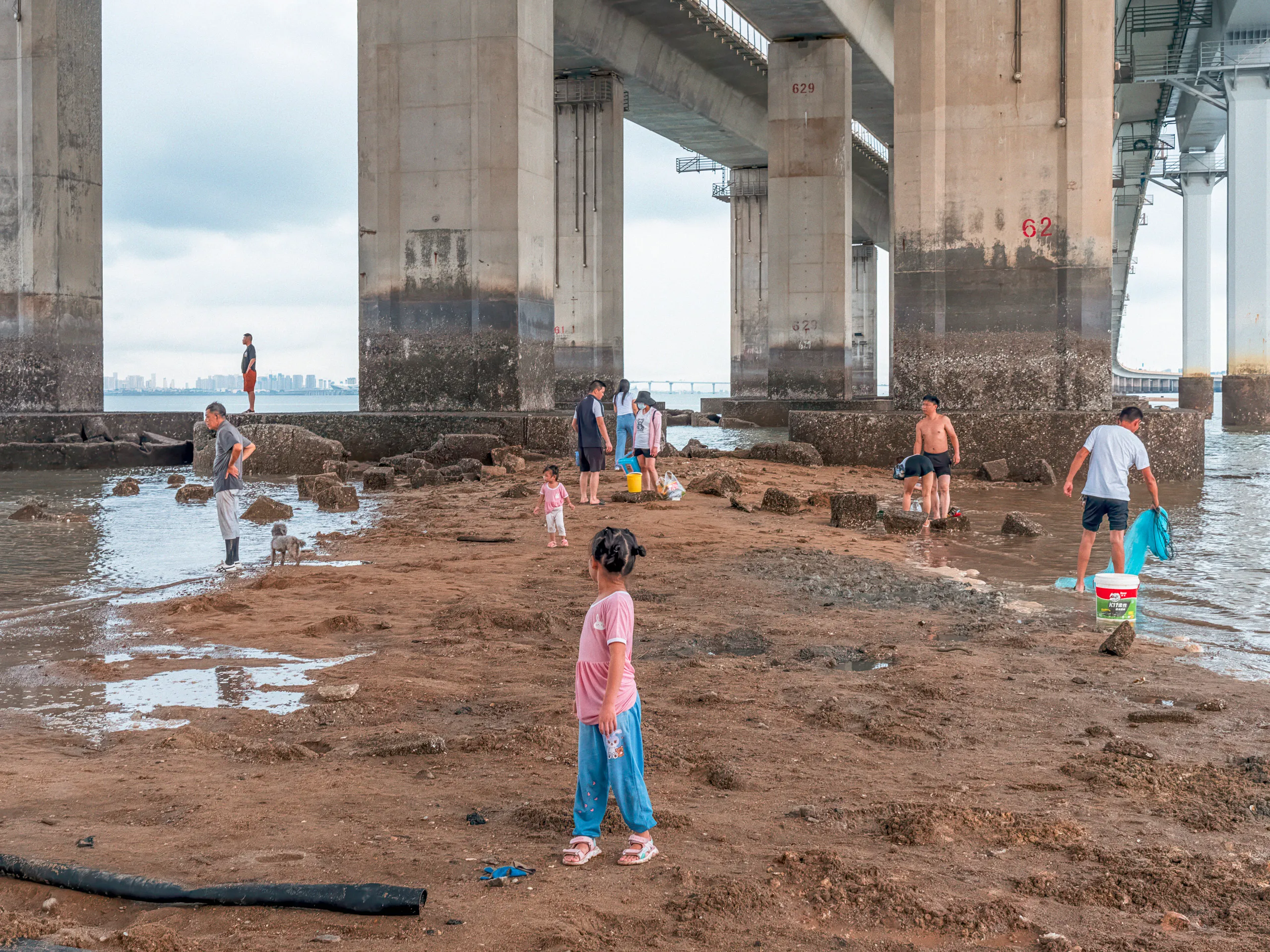 The Strip: On Temporary Grounds — tidal flats in Xiamen, photograph by Andras Ikladi