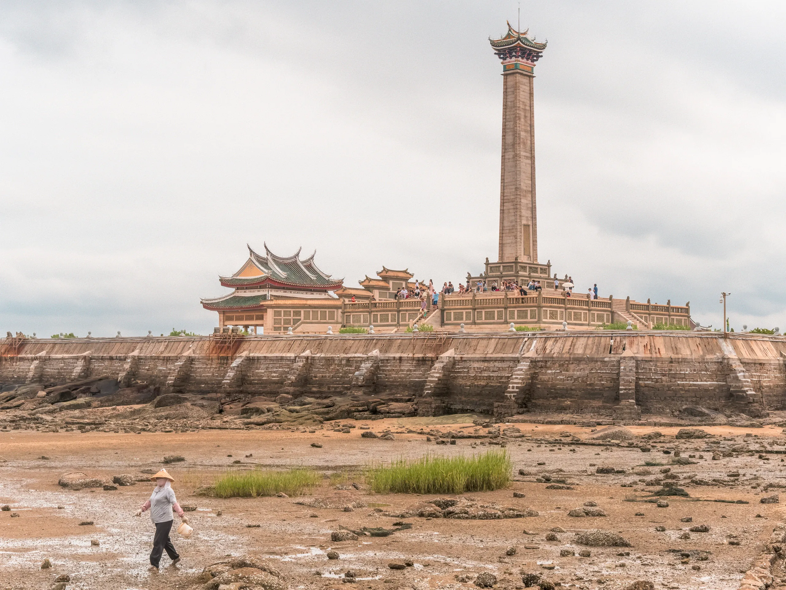 The Strip: On Temporary Grounds — tidal flats in Xiamen, photograph by Andras Ikladi
